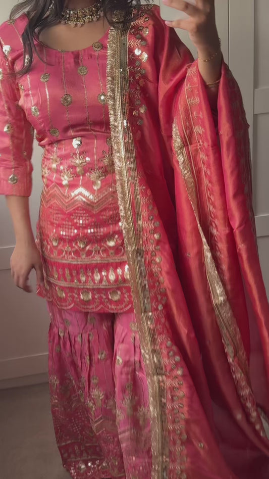Pink Gradient Sharara