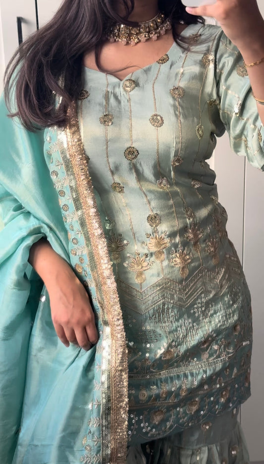 Sea Green Sharara