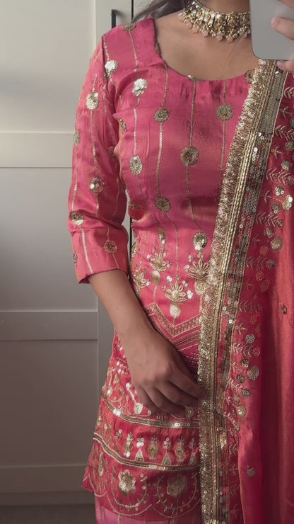 Pink Gradient Sharara