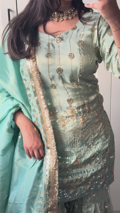 Sea Green Sharara